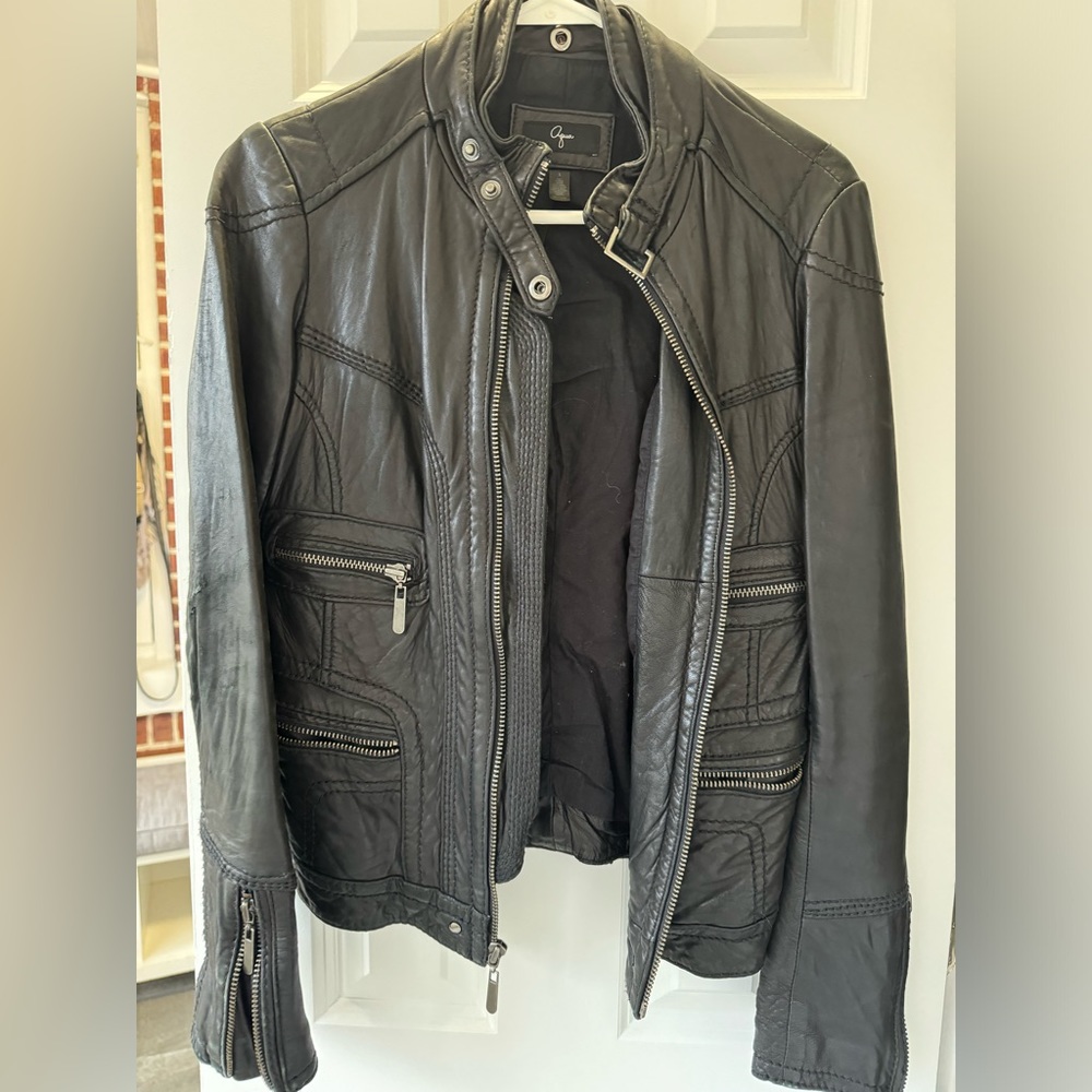 Aqua Genuine Leather Jacket Size Small